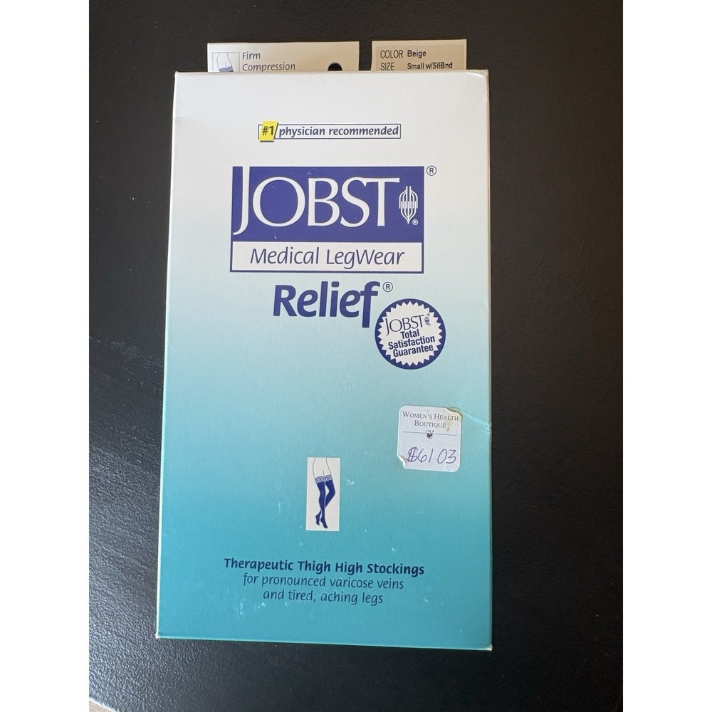 Jobst‎ Medical Legwear Relief 20-30mmHg Firm Compression Knee High Socks S Biege